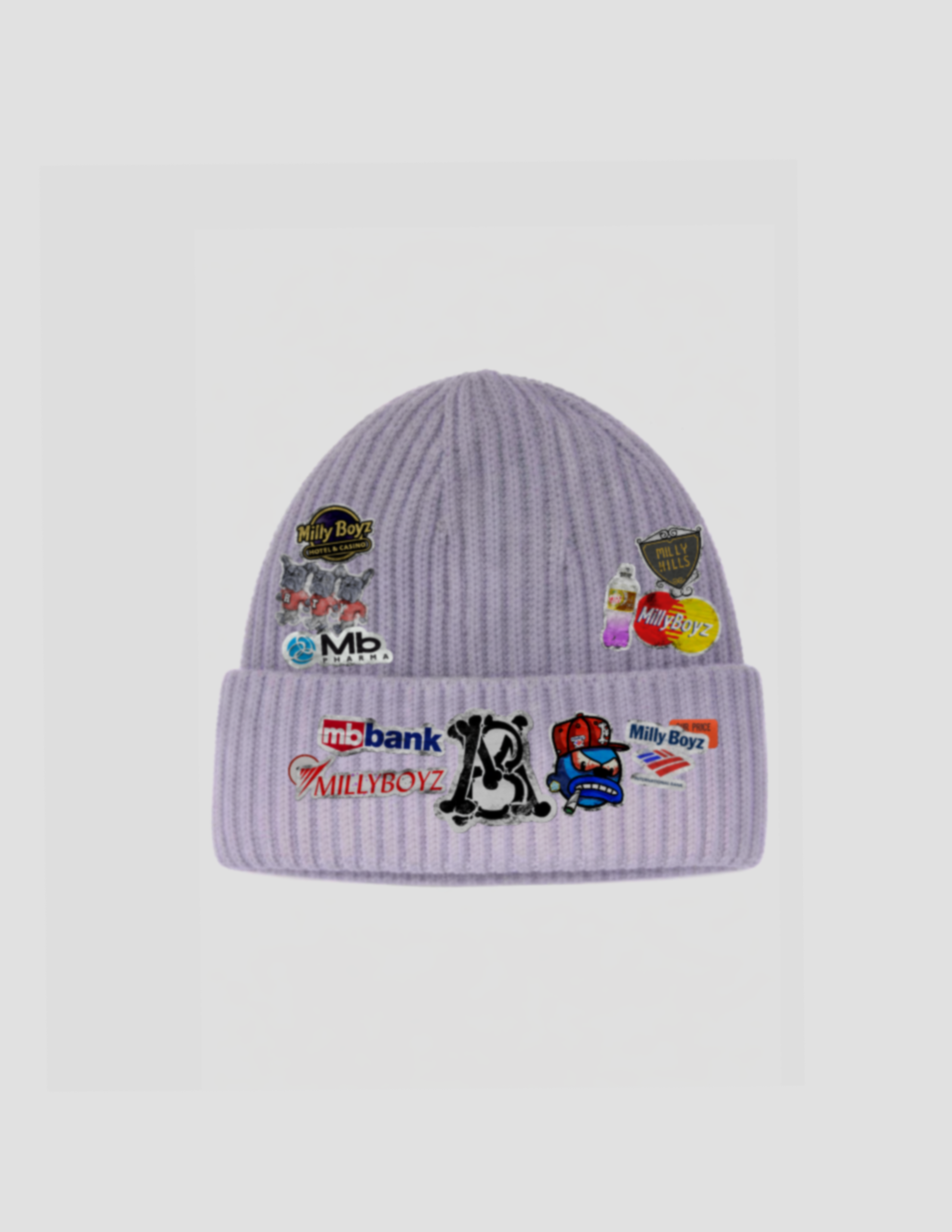 MB STICKERS BEANIE